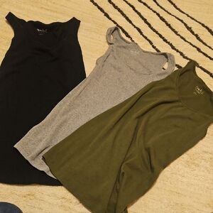 Women's Sleeveless Maternity Tops - Black, Gray, and Olive
